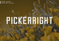 Pickerright Font - Featured Image
