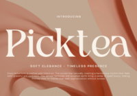 Picktea Font - Featured Image