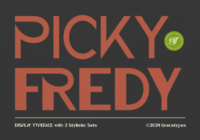 Picky Fredy Font - Featured Image