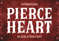Pierce Heart Font - Featured Image