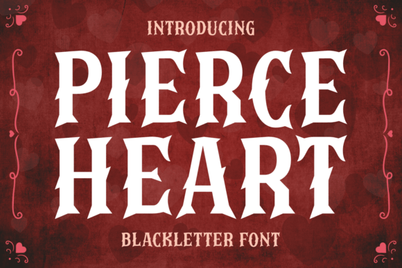 Pierce Heart Font - Featured Image