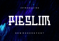 Pieslim Font - Featured Image