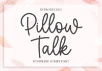 Pillow Talk Font - Featured Image