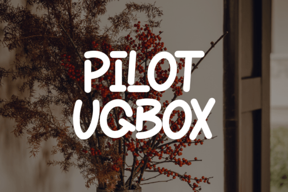 Pilot Uqbox Font - Featured Image