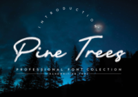 Pine Trees Font - Featured Image