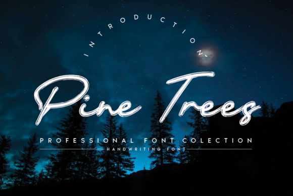 Pine Trees Font - Featured Image