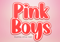 Pink Boys Font - Featured Image