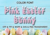 Pink Easter Bunny Font - Featured Image