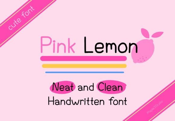 Pink Lemon Font - Featured Image