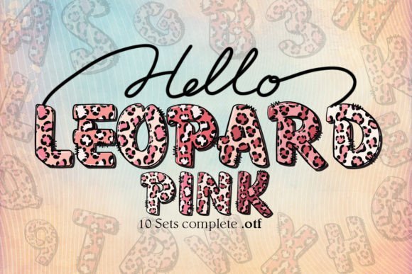 Pink Leopard Font - Featured Image