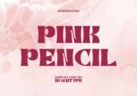 Pink Pencil Font - Featured Image