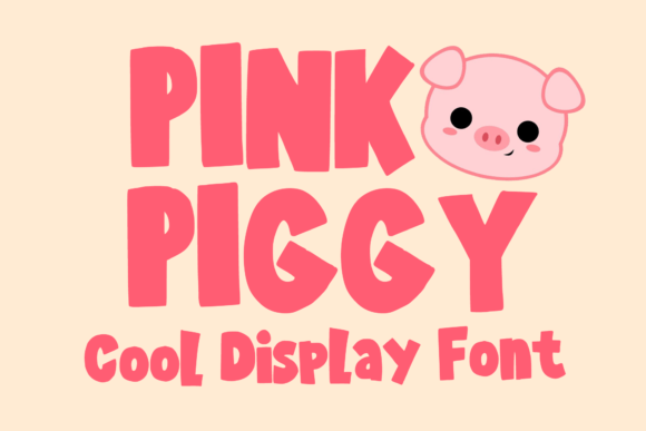 Pink Piggy Font - Featured Image