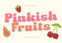 Pinkish Fruits Font - Featured Image