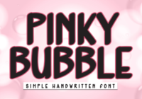 Pinky Bubble Font - Featured Image