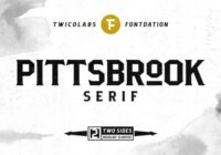 Pittsbrook Font - Featured Image