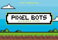 Pixel Bots Font - Featured Image