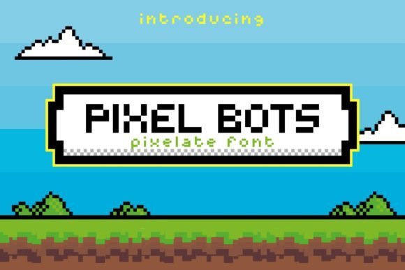 Pixel Bots Font - Featured Image