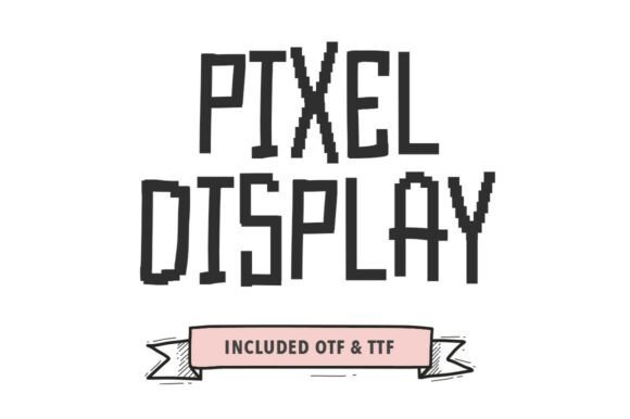 Pixel Display Font - Featured Image