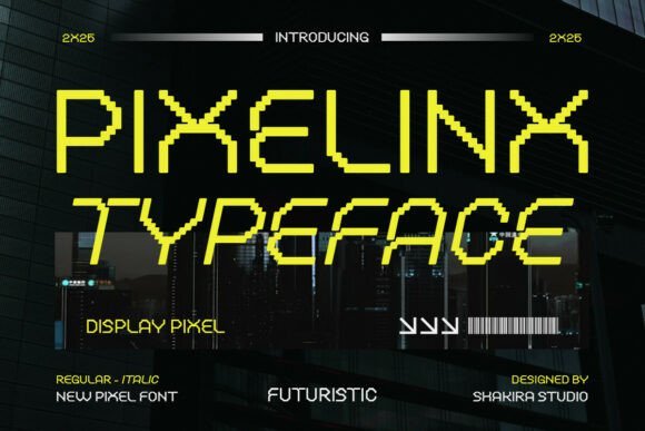Pixelinx Font - Featured Image