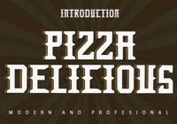 Pizza Delicious Font - Featured Image