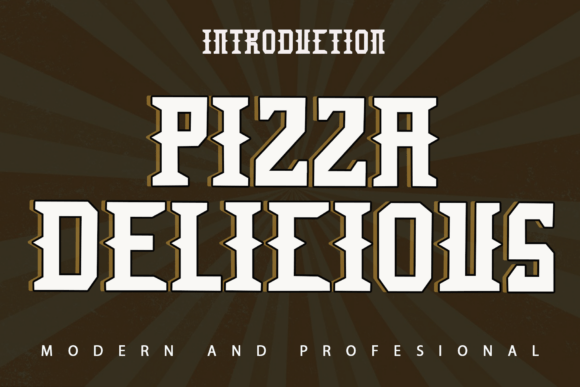 Pizza Delicious Font - Featured Image