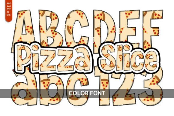 Pizza Slice Font - Featured Image