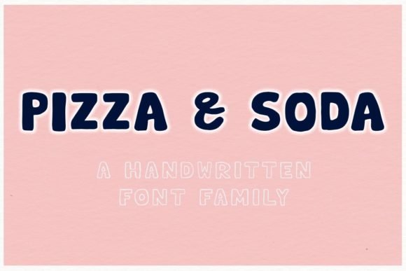Pizza & Soda Font - Featured Image