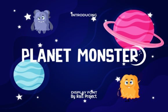 Planet Monster Font - Featured Image