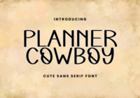 Planner Cowboy Font - Featured Image