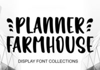 Planner Farmhouse Font - Featured Image