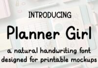 Planner Girl Font - Featured Image