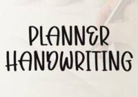 Planner Handwriting Font - Featured Image