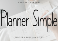 Planner Simple Font - Featured Image
