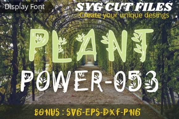 Plant Power Font - Featured Image