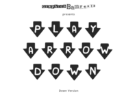 Play Arrow Down Font - Featured Image