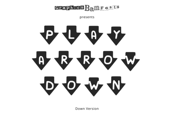 Play Arrow Down Font - Featured Image