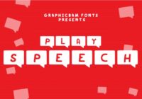 Play Speech Font - Featured Image