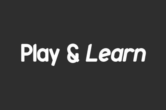 Play & Learn Font - Featured Image