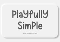Playfully Simple Font - Featured Image