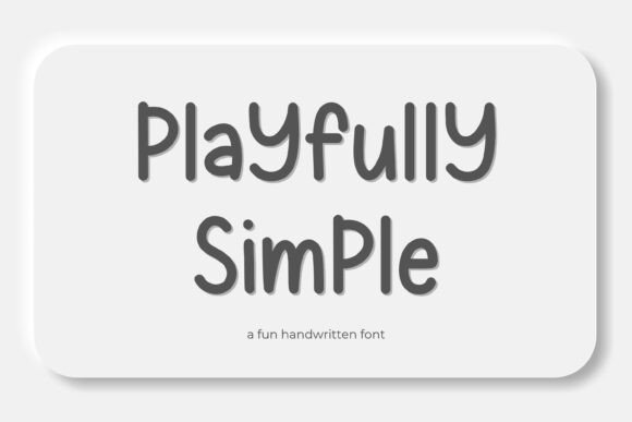 Playfully Simple Font - Featured Image
