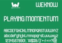 Playing Momentum Font - Featured Image