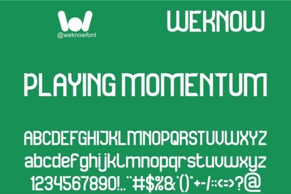 Playing Momentum Font - Featured Image