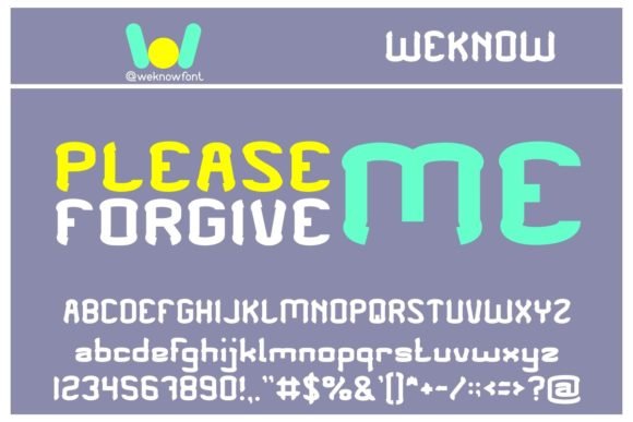 Please Forgive Me Font - Featured Image
