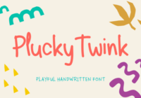 Plucky Twink Font - Featured Image