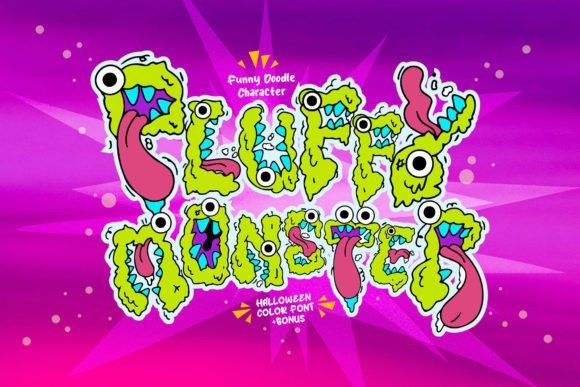 Pluffy Monster Font - Featured Image