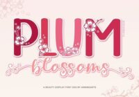 Plum Blossoms Duo Font - Featured Image