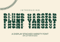 Plump Varsity Stacked Font - Featured Image