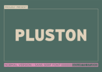 Pluston Font - Featured Image