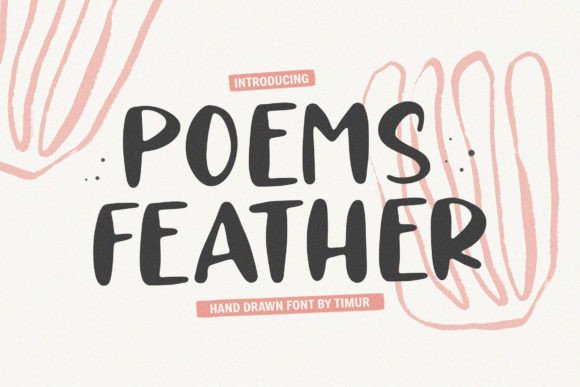 Poems Feather Font - Featured Image