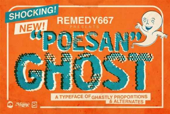 Poesan Ghost Font - Featured Image